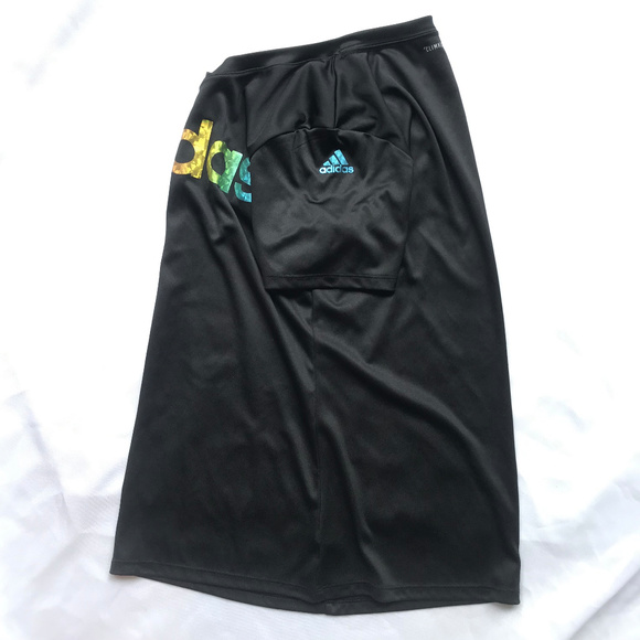 ⛔️S O L D⛔️Girls Adidas Climalite Black T-Shirt - Picture 5 of 6